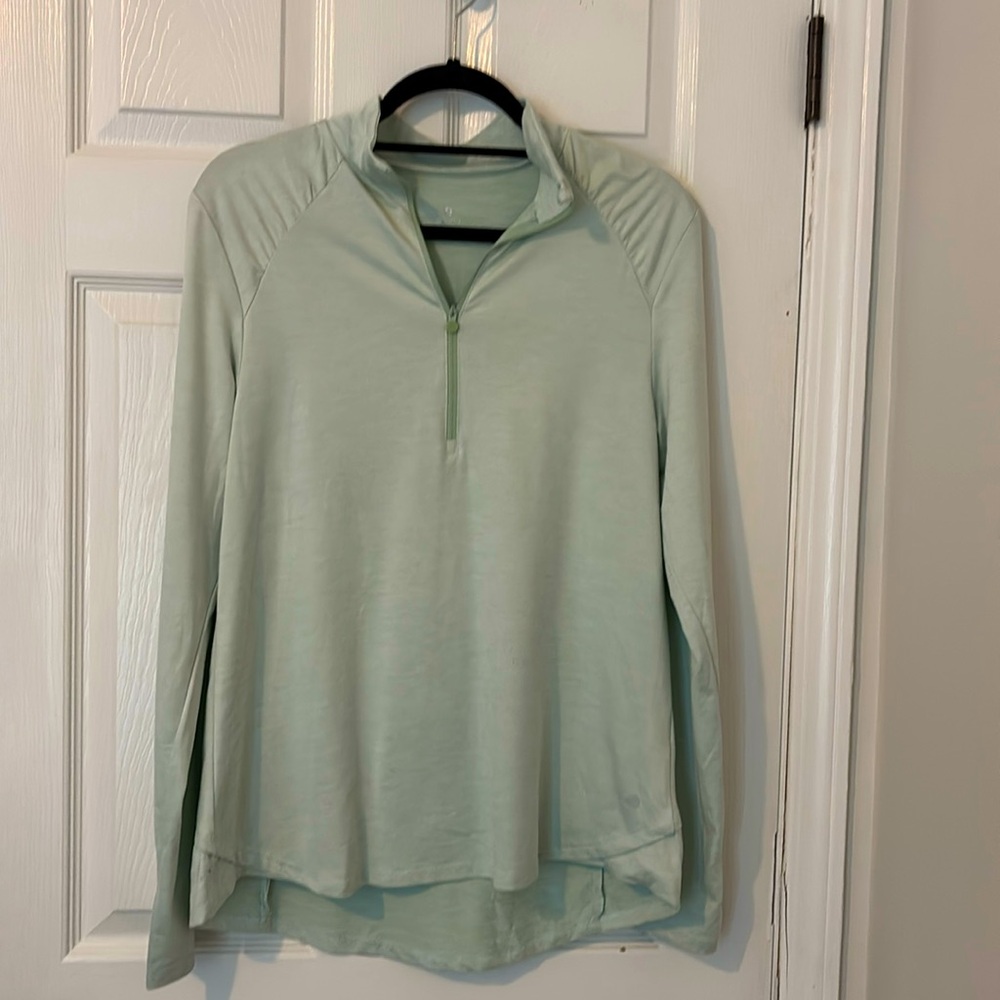 apana long sleeve 1/4 zip workout pullover